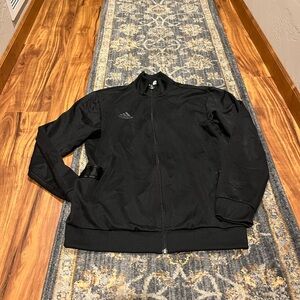 Black Adidas Zip Up Sweatshirt